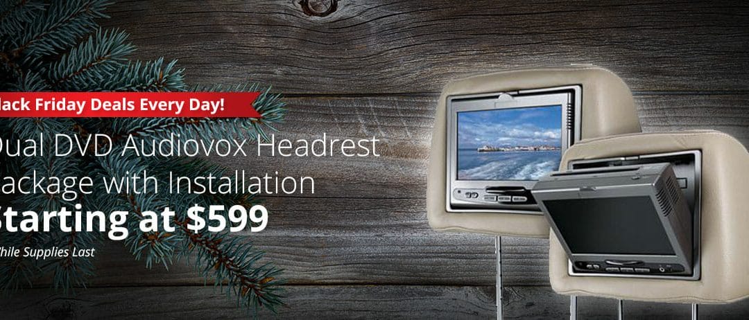 Dual DVD Audiovox Headrest Package With Installation Starting at $599