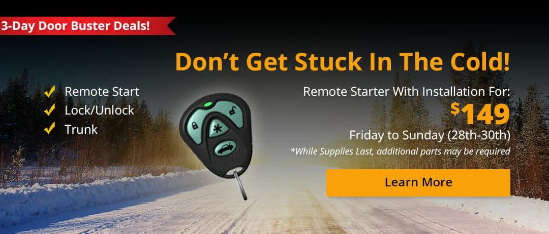 Remote Starter With Installation For $149