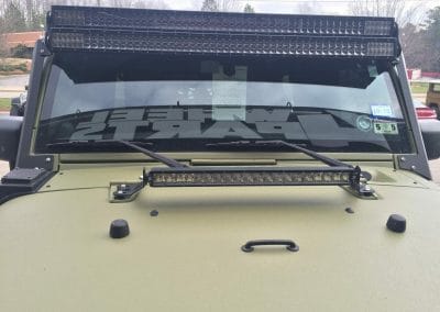 sound station security - car audio raleigh - jeep hood